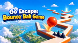 Go Escape: Bounce Ball Game game