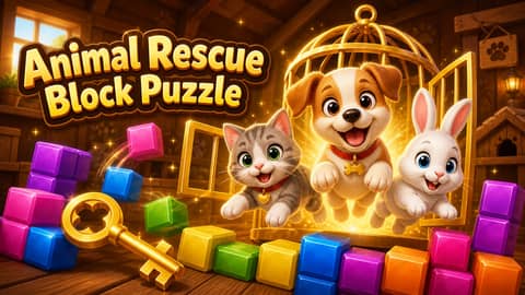 Animal Rescue Block Puzzle game