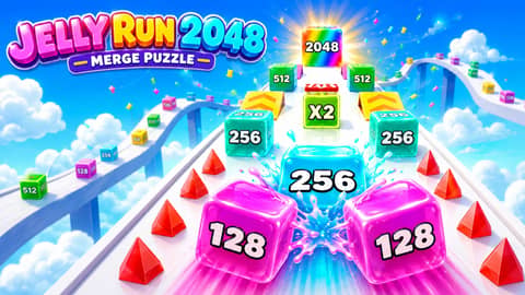 Jelly Run 2048: Merge Puzzle game